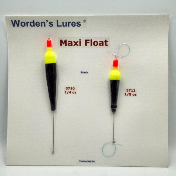 Yakima Bait Wordens Lures Maxi Float Set Sample Display Board 818873 b - Picture 1 of 3